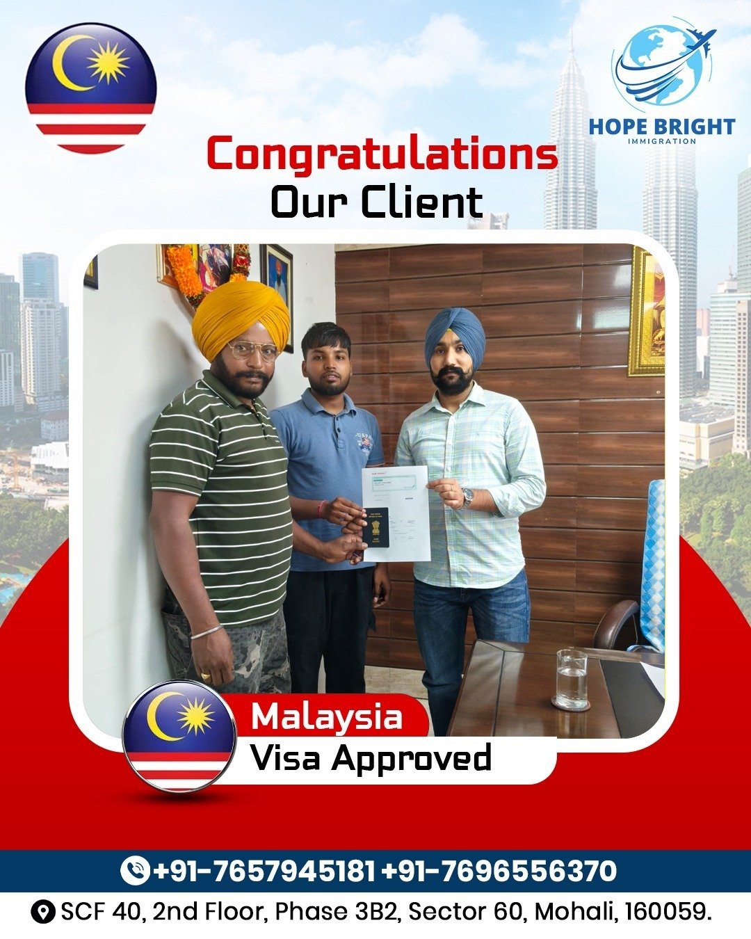 Client Testimonial & Visa Approval